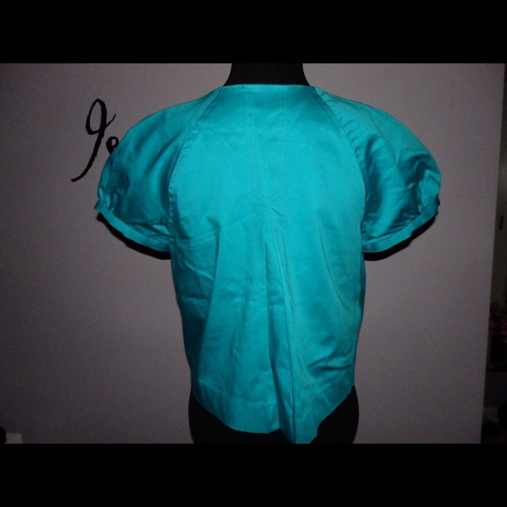 Kenar Blue Cropped Jacket Small - Picture 2 of 3